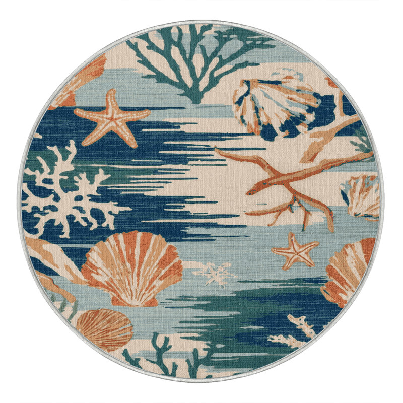  Tapis lavable Coastal Living Plus, Rond 7 pi