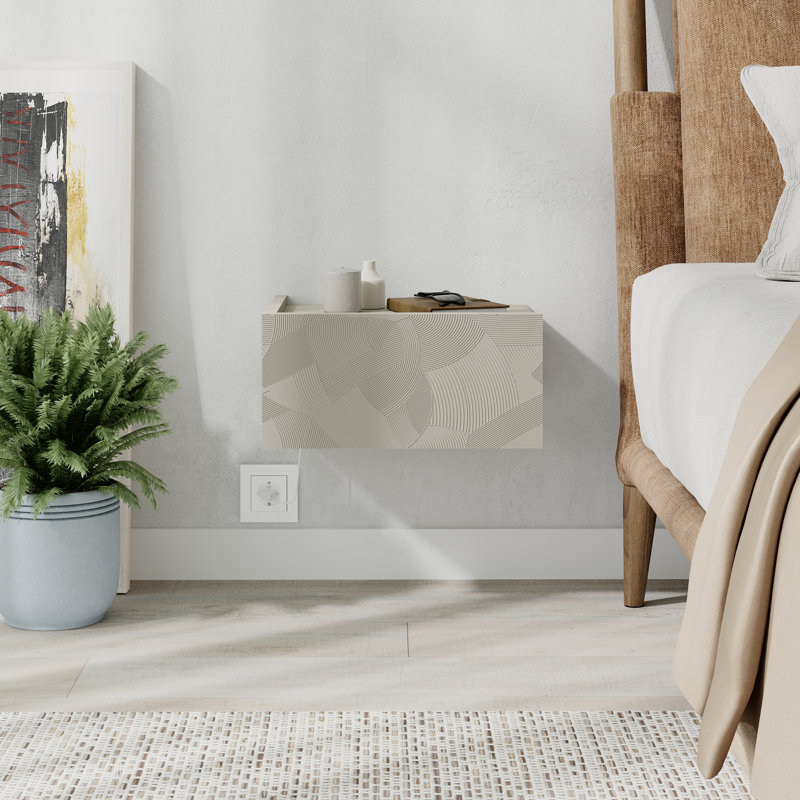 40cm W Manufactured Wood Bedside Table