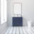 Anvay 36 in. Single Sink Freestanding Bath Vanity in Marine Blue with White Ceramic Top-1503225748