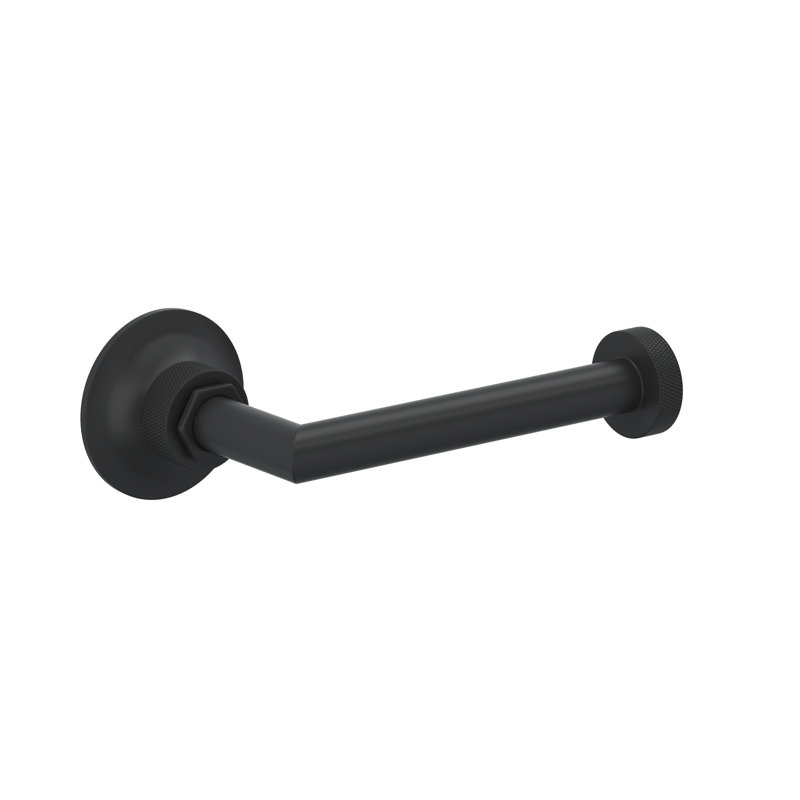 Graceline® Wall Mount Toilet Paper Holder, Matte Black