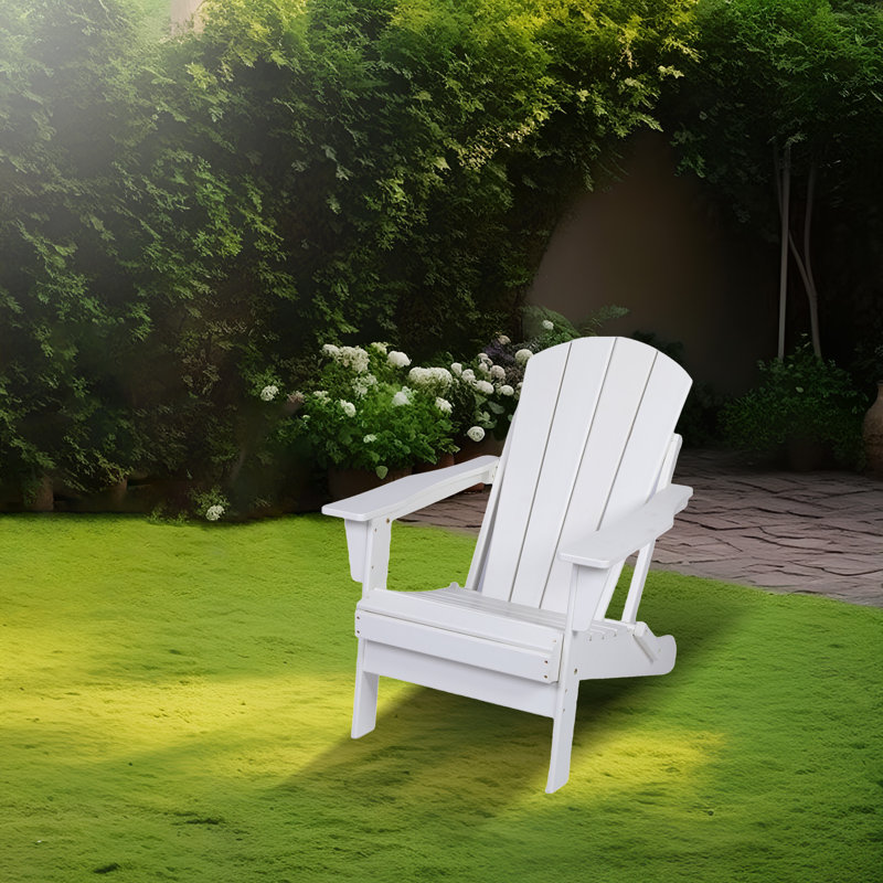 Chaise Adirondack pliante Hdpe, Blanc