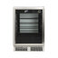 Centre de breuvage 151 canettes Vinotemp Vinoglow, mini-réfrigérateur autoportant, sous le comptoir, acier inoxydable à zone unique avec porte en verre UV et commandes tactiles
