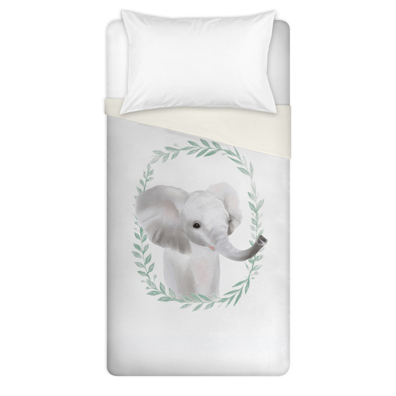 Housse de couette simple éléphant sweet baby