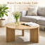 Bolanos 33.7" Modern Round Coffee Table for Living Room, Wood Accent Center Table-75661252