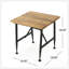 Table de bout en bois et métal