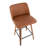 Lakyia Swivel Upholstered Counter Stool with Metal Frame