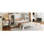 Lit escamotable simple avec tablettes de chevet et garde-robe