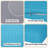 Outdoor Cushions For Patio Furniture Replacement, Deep Seat Patio Cushions, Polyester - Filled Patio Seat Cushions For Outdoor Sectional, Sky Blue Color-196750340
