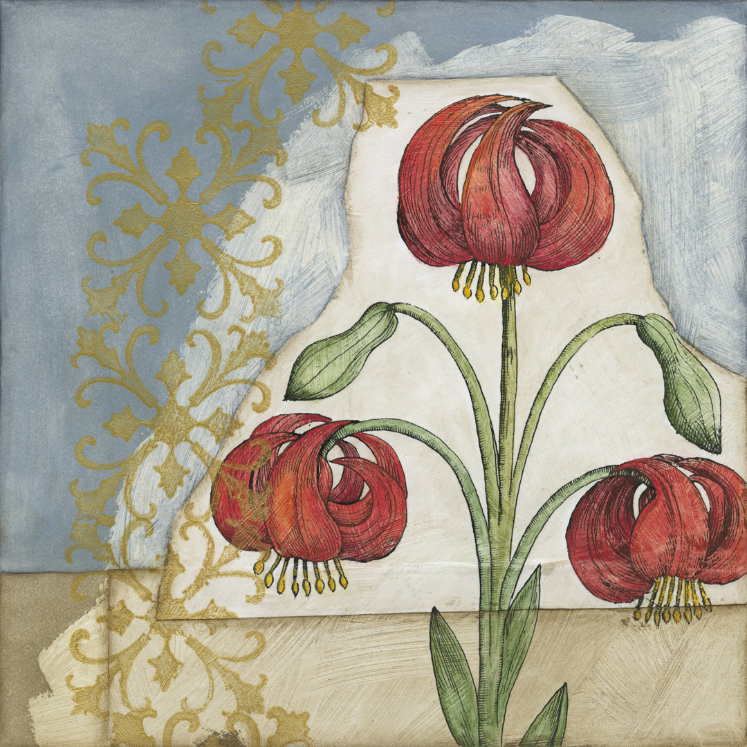 Leinwandbild Vintage Lilies II von Megan Meagher