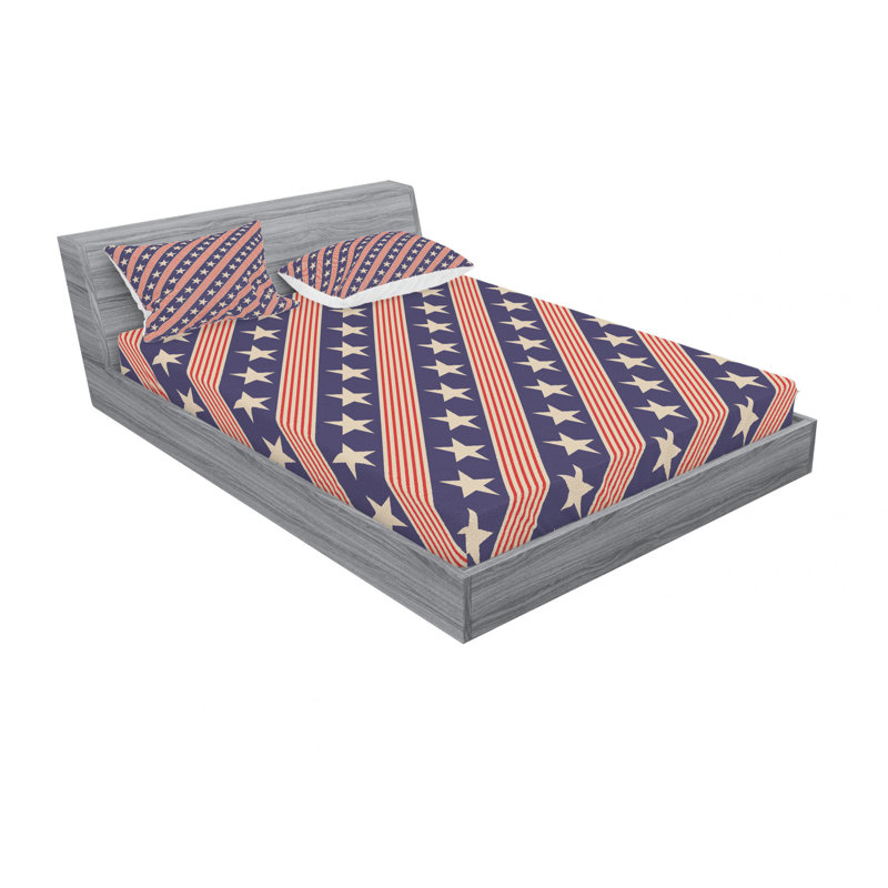 Microfiber Sheet Set, Queen Sheet Set with Fitted Sheet