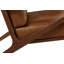 Chaise longue Cue en cuir brun clair noyer foncé-2060865463