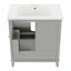 Meuble-lavabo 30 po avec lavabo, armoire de salle de bain avec portes et tiroir-2993931