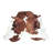 Tapis brun/blanc vache Dalewood