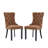 Friedrun Velvet Dining Chair Tufted Dining Room Chair with Solid Wood Leg-861007609