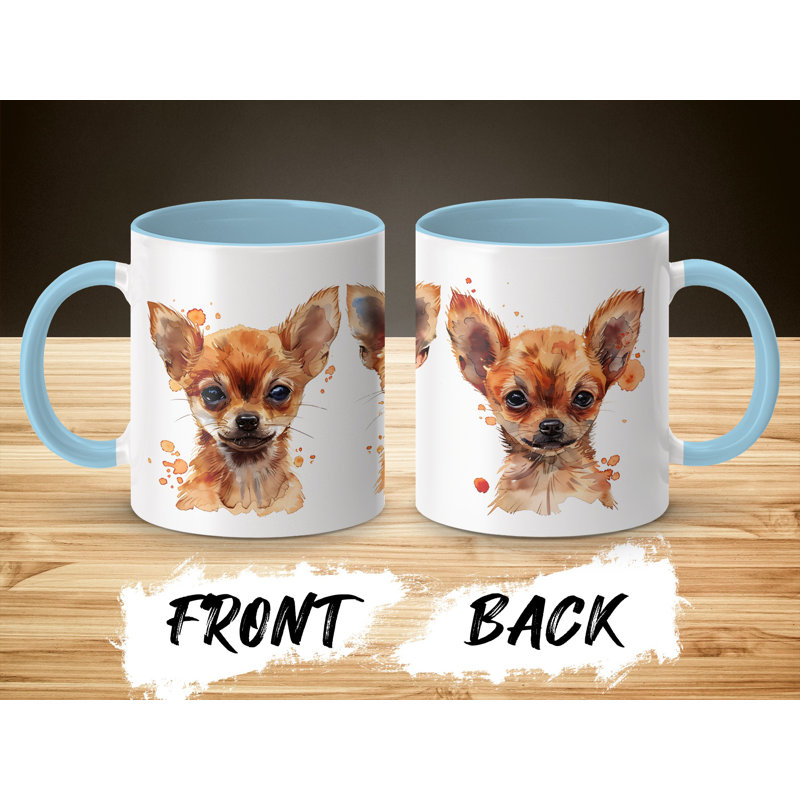 Ceramic Coffee Mug, 2, Light Blue