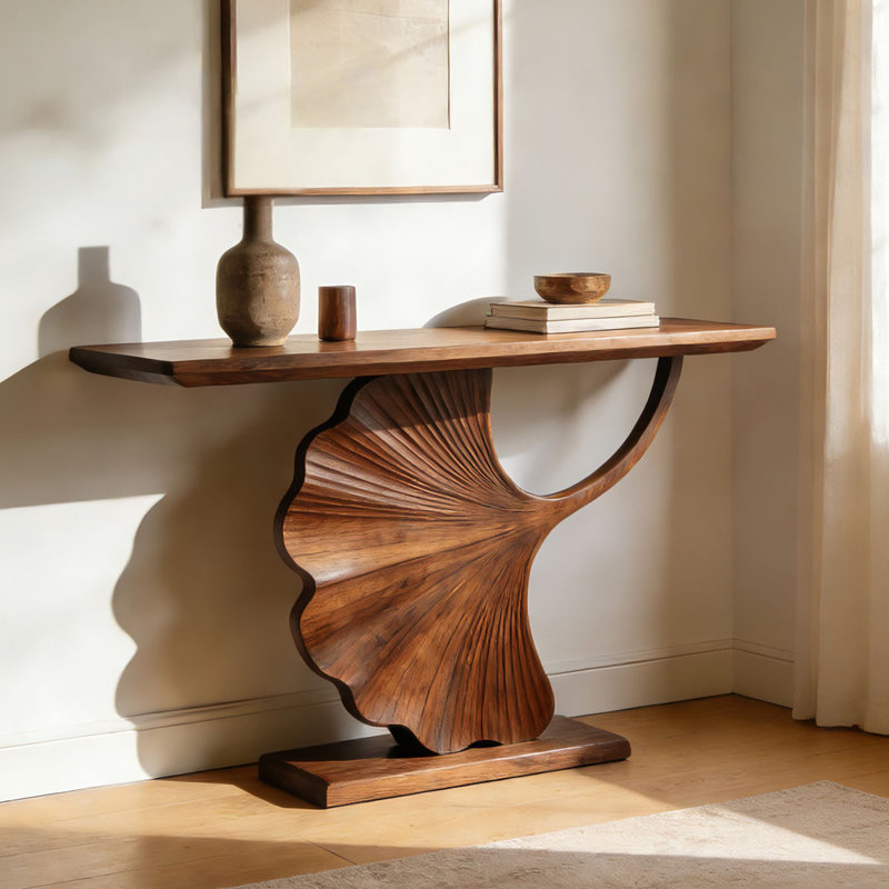 Console simple de style moderne brun, H 35,4 po x l 55,1 po x P 15,7 po