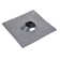 18" x 18" No-Calk Galvanized Steel Vent Pipe Roof Flashing with 2" Diameter