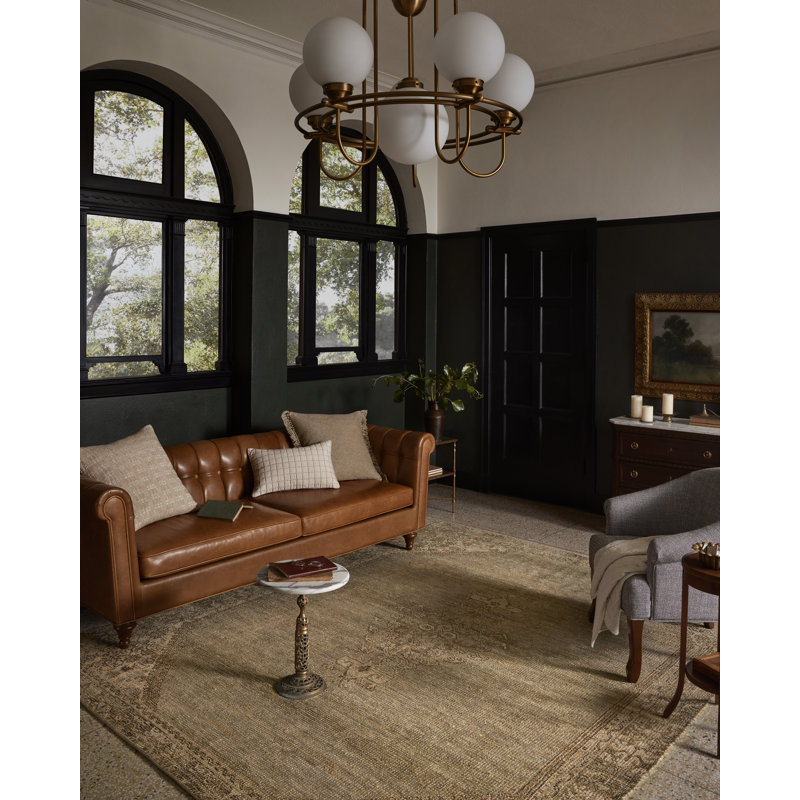Tapis sauge / blé Magnolia Home par Joanna Gaines x Loloi Oakley, 8 pi 6 po x 11 pi 6 po