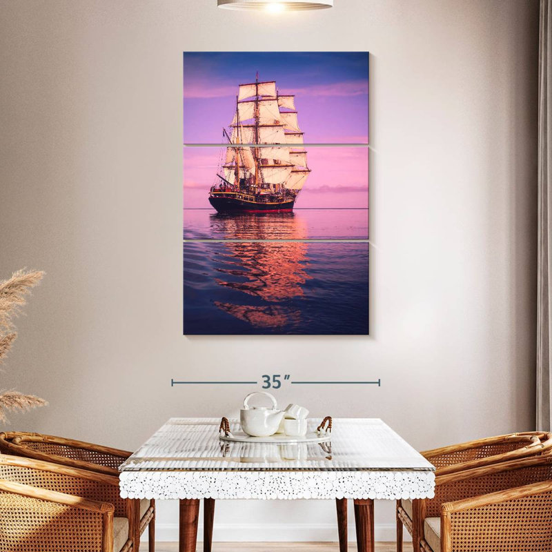 Mehar Panama Waters Ship, 50" H x 32" W