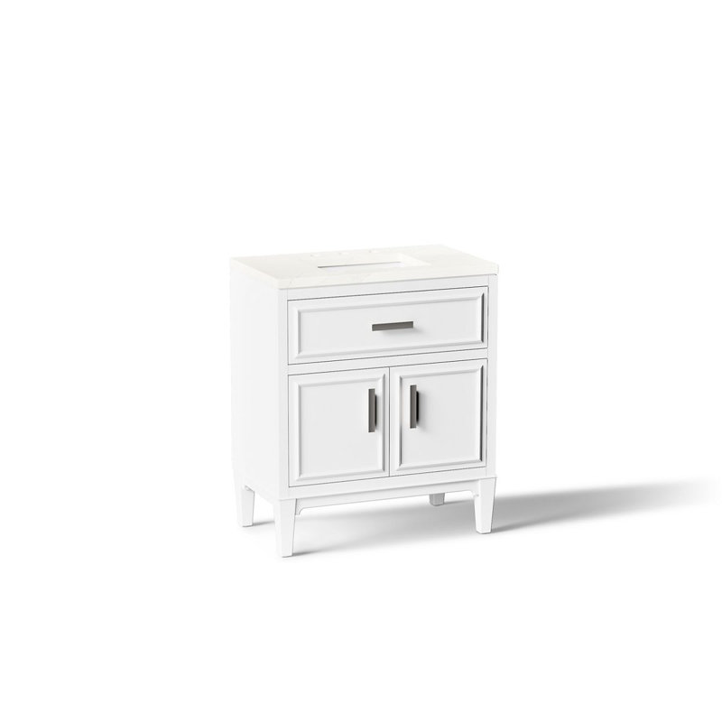 Southerk 30-In Bathroom Vanity Set, White, 30"