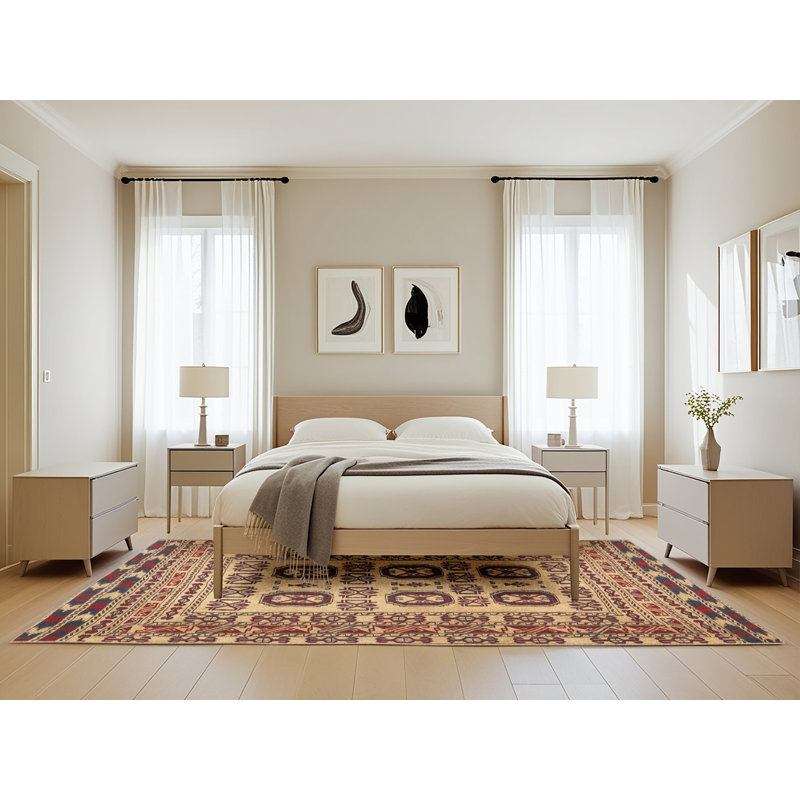 Tapis brun Southwestern, Rectangle 5 pi x 8 pi