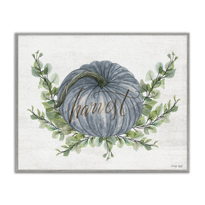 «Blue Harvest» citrouille, art giclée par Cindy Jacobs