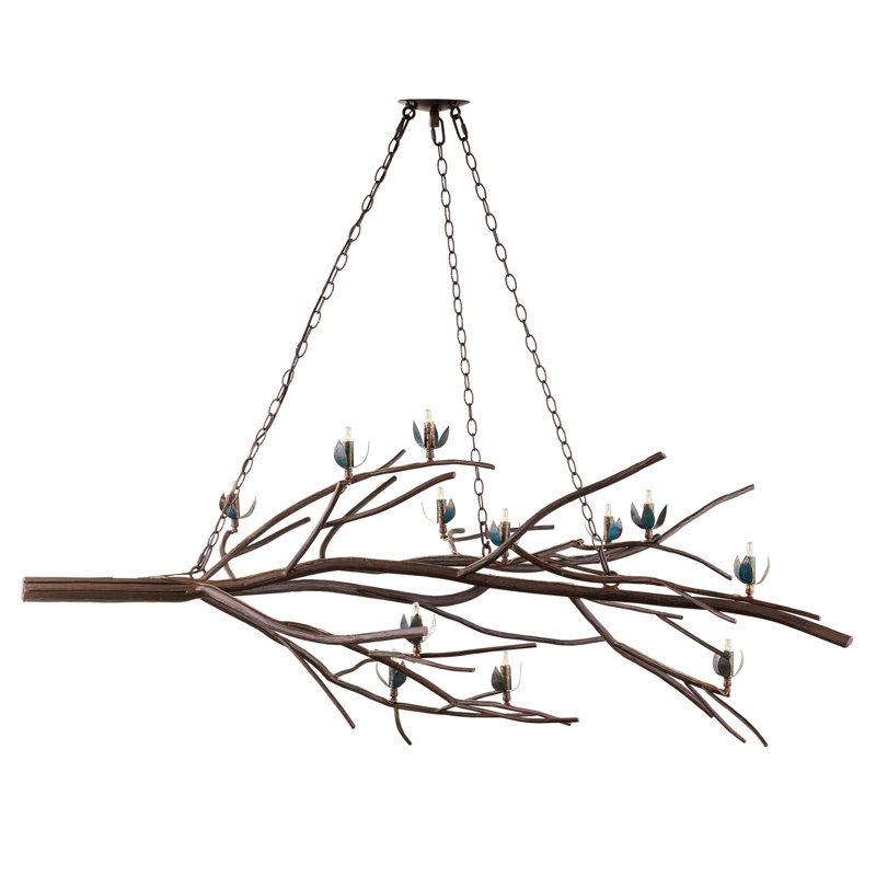 Linear Branch Chandelier