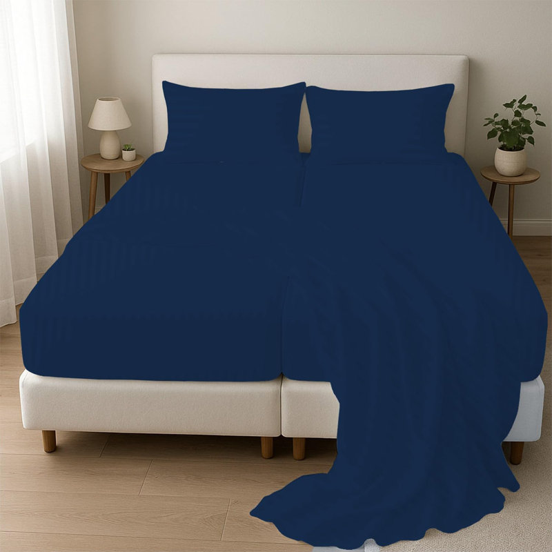 100% Egyptian Cotton Twin Size Sheet Set 1000 Thread Count Luxury Ultra Soft Bed Sheets Fits Mattress Upto 18" Inch Deep Pocket, Twin Size - White Solid