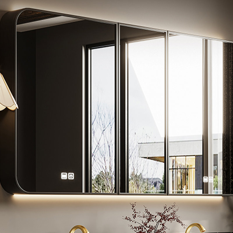 French style retro bathroom cabinet., 33.46" H x 70.87" W x 21.65" D, Black