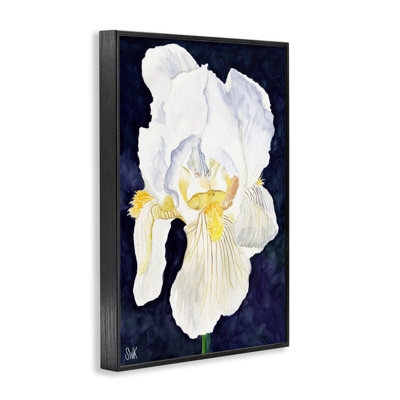 White Iris Petals Giclee Art, design by Sarah Waldron Kimball