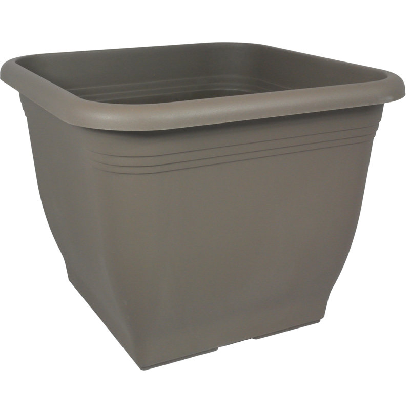 Pot Planter, Taupe, 18cm H x 23cm W x 23cm D