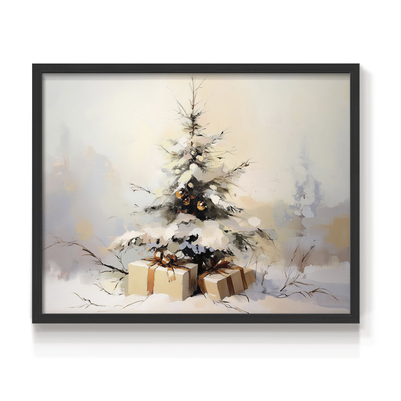 Art de Noël - CMLII - Reproduction encadrée - Restickable, Noir, noir, noir, noir