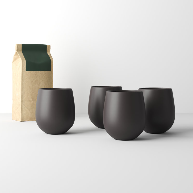 Borgen Handmade Stoneware Coffee Mug, Basalt