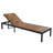 Outdoor Chaise Lounge Chairs With Adjustable Backrest For Patio, Poolside Or Beach Black And Natural-1292924902
