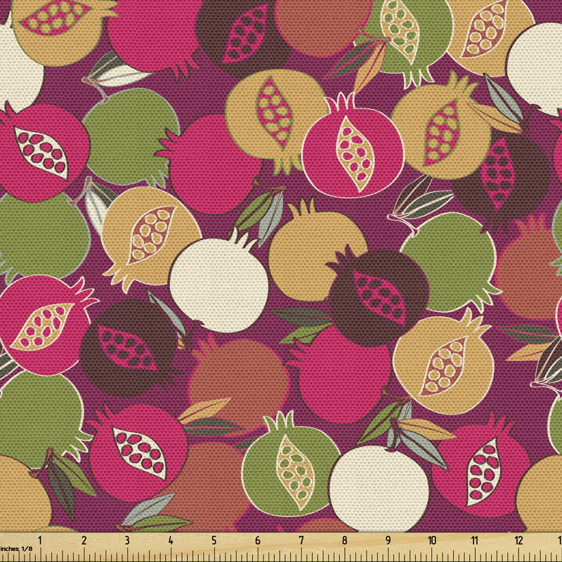 Nussbaum Pomegranate in Various Tones Fresh Antioxidants Fabric