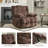 41.5" Wide Upholstered Manual Recliner, Oversized Swivel Rocker Recliner Chair-1264592606