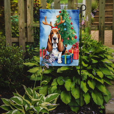 Drapeau de Noël renne de jardin