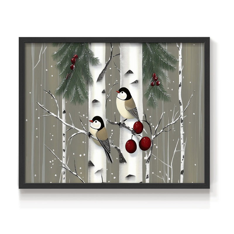 Art de Noël - LVI - reproduction encadrée - réarmable, Noir, noir, noir, noir, H 16 po x l 20 po