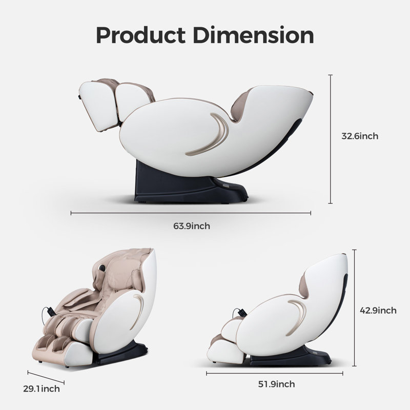 Fauteuil de massage BOSSCARE 3D Zero Gravity, Noir