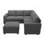 Canapé modulaire en U avec repose-pieds Abramson-1930067842-1930067871