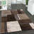 Abstract Machine Woven Polypropylene in Brown/Beige-1876471265