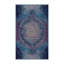 Tapis bleu soyeux et moelleux-94073485