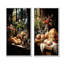 Ensemble de 2 décorations murales petit-déjeuner élégantes et savoureuses déjeuner-360767806-360767801