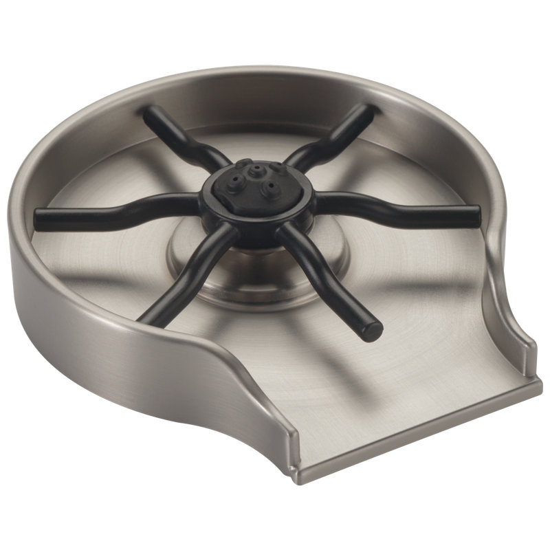 4" x 2" x 1.5" Glass Rinser, Spotshield Stainless