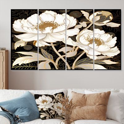 Arterton - Peony Wall Art Set 4 Piece