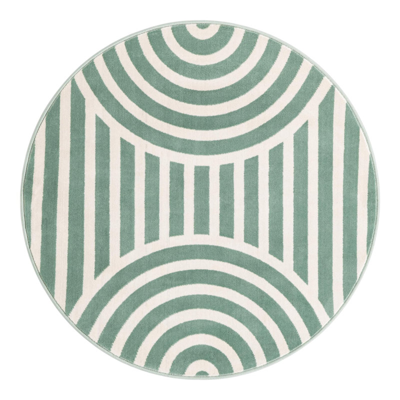 Tapis pour enfant Unique Loom Lines, Rond 4 pi 1 po