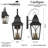 Minka Lavery Cardigan - 3 Light Outdoor Wall Mount In Sand Coal Black & Olden Brass Finish