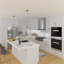 Armoire de cuisine 18 po x l 96 po x H 24 po x P 24 po avec tablettes réglables-160288712-160287792
