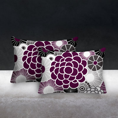 Floral Indoor/Outdoor Lumbar Pillow