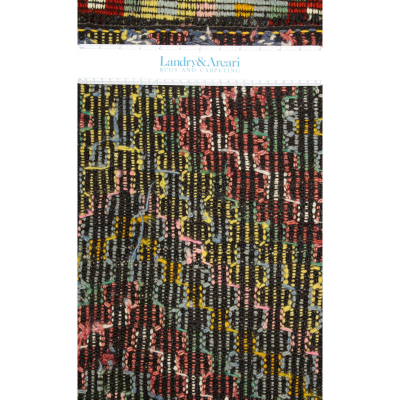 Tapis unique orange, rouge et jaune de 6 pi 8 po x 9 pi 9 po Jijim